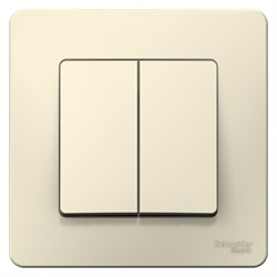 BLANCA С/У 2-клавишный ПЕРЕКЛЮЧАТЕЛЬ (cх.6+6), 10А, 250B, МОЛОЧНЫЙ - фото 149148 BLANCA С/У 2-клавишный ПЕРЕКЛЮЧАТЕЛЬ (cх.6+6), 10А, 250B, МОЛОЧНЫЙ - фото 149148
