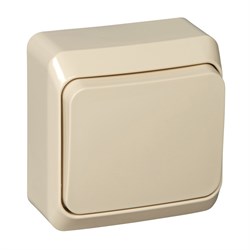 ЭТЮД О/У 1-клавишный ПЕРЕКЛЮЧАТЕЛЬ 10 АХ, КРЕМОВЫЙ, Россия - фото 149226