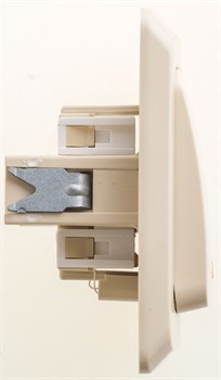 ЭТЮД C/У ВЫКЛЮЧАТЕЛЬ с самовозвратом c подсветкой 10 АХ, КРЕМОВЫЙ, Россия - фото 149537