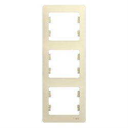 GLOSSA 3-постовая РАМКА, вертикальная, БЕЖЕВЫЙ - фото 150356