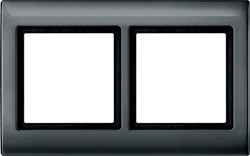 MERTEN Aquadesign РАМКА 2-ПОСТА, АНТРАЦИТ - фото 152598