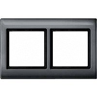 MERTEN Aquadesign РАМКА 2-ПОСТА, АНТРАЦИТ - фото 152600