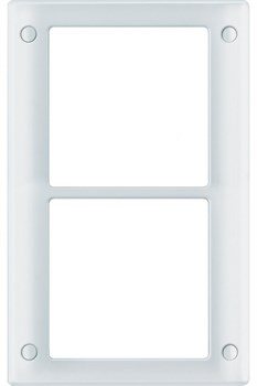MERTEN Aquadesign РАМКА 2 ПОСТА, с винт. креплениями, ПОЛ.БЕЛЫЙ - фото 152677