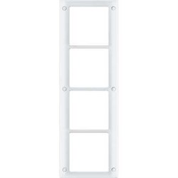 MERTEN Aquadesign РАМКА 4-ПОСТА с винт. креплениями, ПОЛ.БЕЛЫЙ - фото 152715