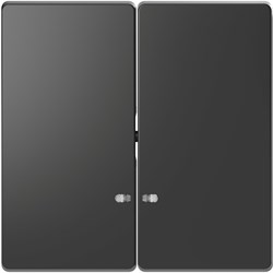 MERTEN D-Life КЛАВИША 2-ная с линзой для LED модуля, АНТРАЦИТ - фото 152966
