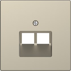 MERTEN D-Life ЦЕНТРАЛЬНАЯ НАКЛАДКА для розетки 2-ной RJ45, САХАРА - фото 153118