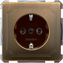 MERTEN МЕХАНИЗМ розетки 16А с з/к б/шт. АНТИЧНАЯ ЛАТУНЬ, QF SD - фото 153342