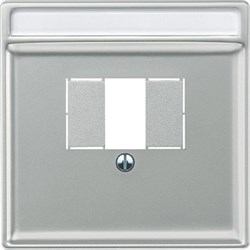 MERTEN ЦЕНТР. НАКЛАДКА длямех-ма TAE/Audio поле для надписи, СТАЛЬ, SD - фото 153580