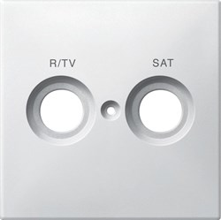 MERTEN ЦЕНТРАЛЬНАЯ ПЛАТА с маркировкой R/TV+SAT, ПОЛ.БЕЛЫЙ, SD - фото 153599