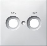 MERTEN ЦЕНТРАЛЬНАЯ ПЛАТА с маркировкой R/TV+SAT, ПОЛ.БЕЛЫЙ, SD - фото 153602
