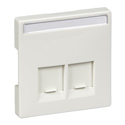 MERTEN ЦЕНТР.ПЛАТА д/комп. розетки RJ45, ПОЛ.БЕЛЫЙ, SD - фото 153972