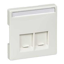 MERTEN ЦЕНТР.ПЛАТА д/комп. розетки RJ45, ПОЛ.БЕЛЫЙ, SD - фото 153975