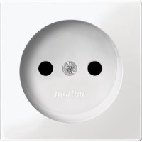 MERTEN ЦЕНТР.ПЛАТА д/мех-ма розетки б/заземляющего контакта, ПОЛ.БЕЛЫЙ, SM - фото 154450