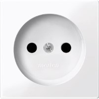 MERTEN ЦЕНТР.ПЛАТА д/мех-ма розетки б/заземляющего контакта, АКТИВНЫЙ БЕЛЫЙ, SM - фото 154456