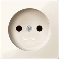 MERTEN ЦЕНТР.ПЛАТА д/мех-ма розетки б/заземляющего контакта, БЕЖЕВЫЙ, SM - фото 154460
