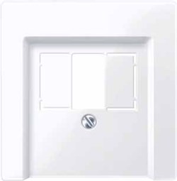 MERTEN ЦЕНТР. НАКЛАДКА для мех-ма TAE/Audio поле для надписи, АКТ. БЕЛЫЙ, SM - фото 155200