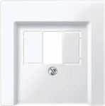 MERTEN ЦЕНТР. НАКЛАДКА для мех-ма TAE/Audio поле для надписи, АКТ. БЕЛЫЙ, SM - фото 155201