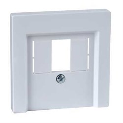 MERTEN ЦЕНТР. НАКЛАДКА для мех-ма TAE/Audio поле для надписи, АКТ. БЕЛЫЙ, SM - фото 155202