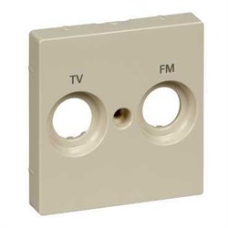 MERTEN ЦЕНТР.ПЛАТА д/антенной розетки маркировкой FM и TV, БЕЖЕВЫЙ, SM - фото 155411