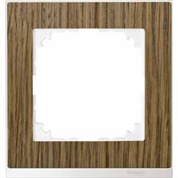 MERTEN M-Pure Decor РАМКА 1 пост, ДУБ/БРИЛЛИАНТОВЫЙ БЕЛЫЙ, SM - фото 156080