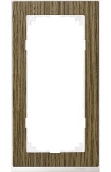 MERTEN M-Pure Decor РАМКА 2 поста б/перегородки, ДУБ/БРИЛЛИАНТОВЫЙ БЕЛЫЙ, SM - фото 156196 MERTEN M-Pure Decor РАМКА 2 поста б/перегородки, ДУБ/БРИЛЛИАНТОВЫЙ БЕЛЫЙ, SM - фото 156196