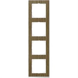 MERTEN M-Pure Decor РАМКА 4 поста, ДУБ/БРИЛЛИАНТОВЫЙ БЕЛЫЙ, SM - фото 156451