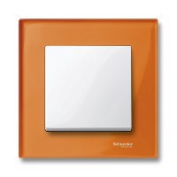 MERTEN M-Elegance РАМКА стеклянная 1 пост, ОРАНЖЕВЫЙ КАЛЬЦИТ, SM - фото 156458