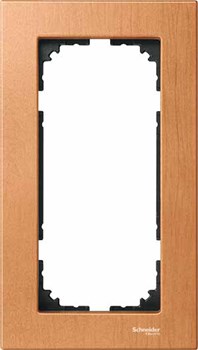 MERTEN M-Elegance РАМКА деревянная 2 поста б/перегородки, БУК, SM - фото 156727