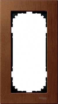MERTEN M-Elegance РАМКА деревянная 2 поста б/перегородки, ВИШНЯ, SM - фото 156737