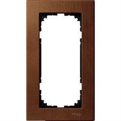MERTEN M-Elegance РАМКА деревянная 2 поста б/перегородки, ВИШНЯ, SM - фото 156740