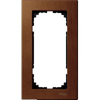 MERTEN M-Elegance РАМКА деревянная 2 поста б/перегородки, ВИШНЯ, SM - фото 156741