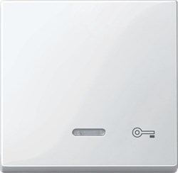 MERTEN КЛАВИША с окошком д/свет.индикации и пиктогр"ключ", ПОЛ.БЕЛЫЙ, SM - фото 157253