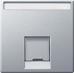 MERTEN ЦЕНТР.ПЛАТА для розетки SE RJ45 1пост, АЛЮМИНИЙ, SM - фото 157731