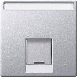 MERTEN ЦЕНТР.ПЛАТА для розетки SE RJ45 1пост, АЛЮМИНИЙ, SM - фото 157736