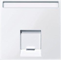 MERTEN ЦЕНТР.ПЛАТА для розетки SE RJ45 1пост, АКТИВНЫЙ БЕЛЫЙ,SM - фото 157852