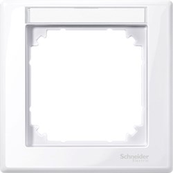 MERTEN M-Smart РАМКА 1 пост с полем д/надписи АКТИВНЫЙ БЕЛЫЙ, SM - фото 157896