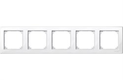 MERTEN M-Smart РАМКА 5 постов, ПОЛ.БЕЛЫЙ, SM - фото 158089