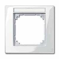 MERTEN M-Plan РАМКА 1 пост с полем д/надписи , ПОЛ.БЕЛЫЙ, SM - фото 158272