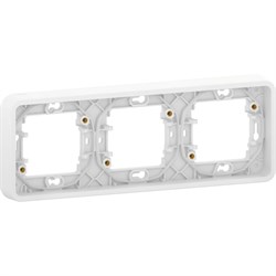 MUREVA S РАМКА 3-постовая горизонтальная, БЕЛЫЙ, IP55 - фото 159979