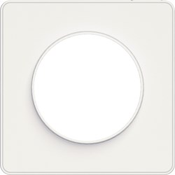 ODACE РАМКА с держателем для ключей, 1-постовая, для мех-ма белого цвета, БЕЛЫЙ - фото 159999