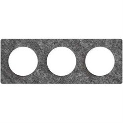 ODACE РАМКА 3-пост., для мех-ма бел. цв., гориз. и верт. монтаж, ЧЕРНЫЙ ФОСФОР - фото 160113