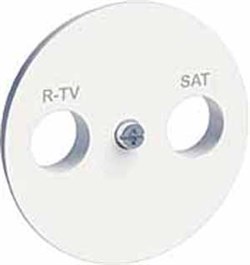 ODACE НАКЛАДКА розетки TV/R, БЕЛЫЙ - фото 160229