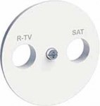 ODACE НАКЛАДКА розетки TV/R, БЕЛЫЙ - фото 160231
