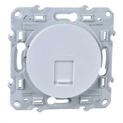 ODACE РОЗЕТКА RJ45 infraplus, неэкранированный кабель, кат. 6е, БЕЛЫЙ - фото 160263