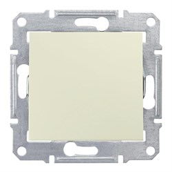 SEDNA ВЫКЛЮЧАТЕЛЬ 1-клавишный, сх.1, 10А, 250В, IP44, БЕЖЕВЫЙ - фото 161080