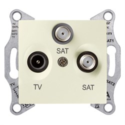 SEDNA TV/SAT/SAT РОЗЕТКА оконечная, 1dB, БЕЖЕВЫЙ - фото 162329