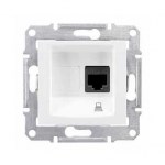SEDNA РОЗЕТКА КОМПЬЮТЕРНАЯ RJ45, одиночная, кат. 5е, неэкр. UTP, БЕЛЫЙ - фото 162399