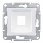 SEDNA АДАПТЕР для 1 коннектора RJ45, KRONE, кат. 5e, кат. 6, UTP, БЕЛЫЙ - фото 162419