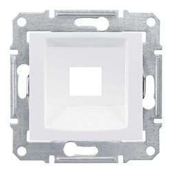 SEDNA АДАПТЕР для 1 коннектора RJ45, RDM, кат. 5e, кат. 6, UTP, БЕЛЫЙ - фото 162422