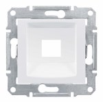 SEDNA АДАПТЕР для 1 коннектора RJ45, RDM, кат. 5e, кат. 6, UTP, БЕЛЫЙ - фото 162425